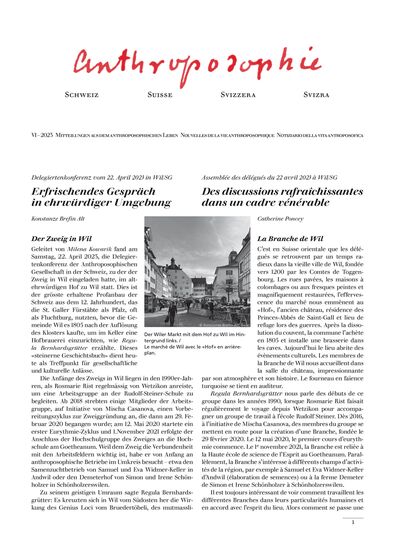 Anthroposophie Schweiz – Juni 2023