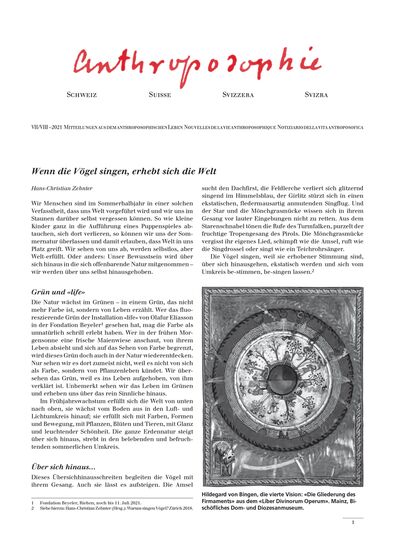 Schweizer Mitteilungen – Juli 2021